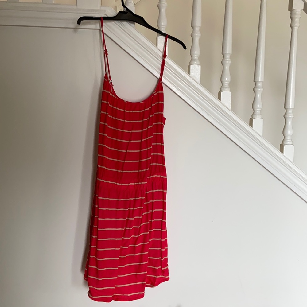 Red beach dress